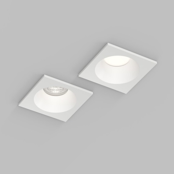 DK2131-WH Встраиваемый влагозащищённый светильник COVE, IP44, до 15 Вт LED, GU10, алюминий, белый