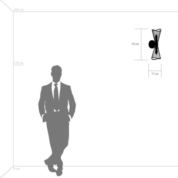 Бра Lightstar 728623 Zeta под лампы 2xE14 80W