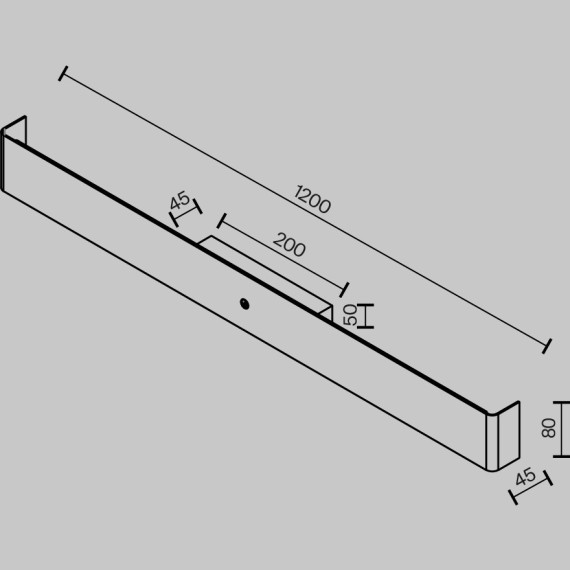 Настенный светильник с сенсорным управлением Maytoni MOD492WL-L20BK