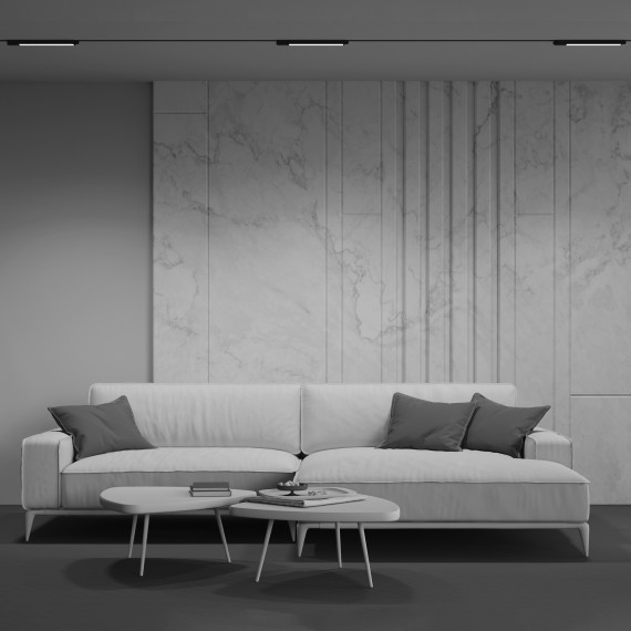 Однофазный двужильный светодиодный трековый светильник Maytoni Unity TR000-1-12W3K-B Basis 3000К 900Лм CRI90+ 110° 12Вт