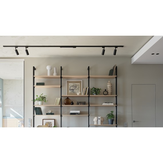 Однофазный двужильный светодиодный трековый светильник Maytoni Unity TR000-1-12W3K-B Basis 3000К 900Лм CRI90+ 110° 12Вт