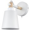8097/1W MODERNI LN25 белый/белый металл, дерево/металл Бра Е27 1*60W 220V ROSALINA