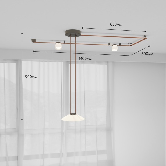 Готовая ременная трековая система Denkirs Belty DK55SET02-01-BR