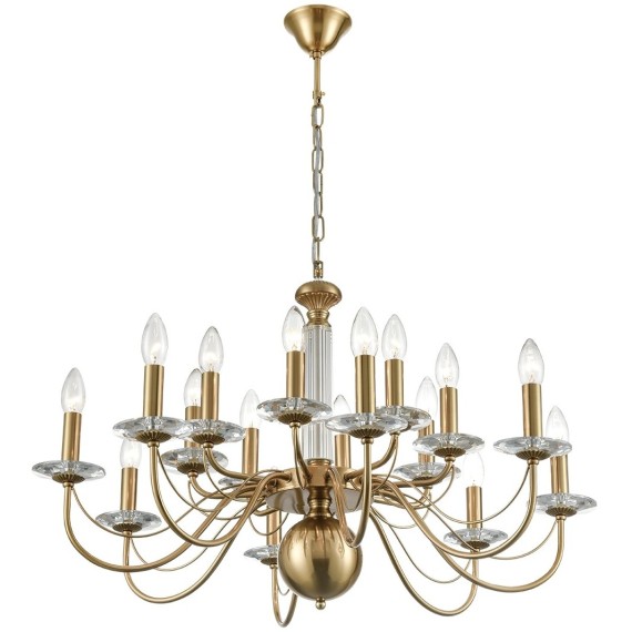 8033/16 CLASSI LN24 медь, металл/стекло Люстра подвесная Е14 16*40W 220V INCANTO