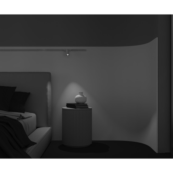 TR103-1-12W3K-M-W Трековый магнитный светодиодный светильник Maytoni Radity 48V CRI90+ 3000К 1000Лм 36° 12Вт