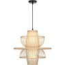 SL6241.513.01 Светильник подвесной ST-Luce Древесный/Белый E27 1*40W ALMA