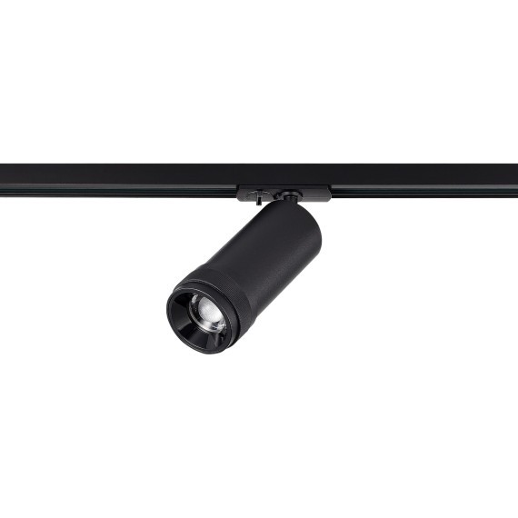 ST385.446.10 Св-к трек. Zoom Черный LED 1*10W 4000K 900Lm Ra 10-55° IP20 D55xH125 220V Однофазная трековая система