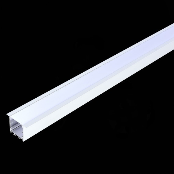 ST017.129.06 Встраиваемый алюминиевый анодированный профиль с рассеивателем (к-т: 2 загл.) отдельно монтажная скоба ST017.029.06