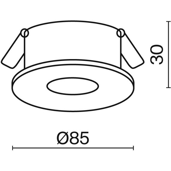 Встраиваемый светильник Technical DL027-2-01-MG