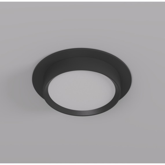 DK2090-BK Встраиваемый светильник FLAT, IP 20, до 15 Вт, GX53, LED, черный, алюминий