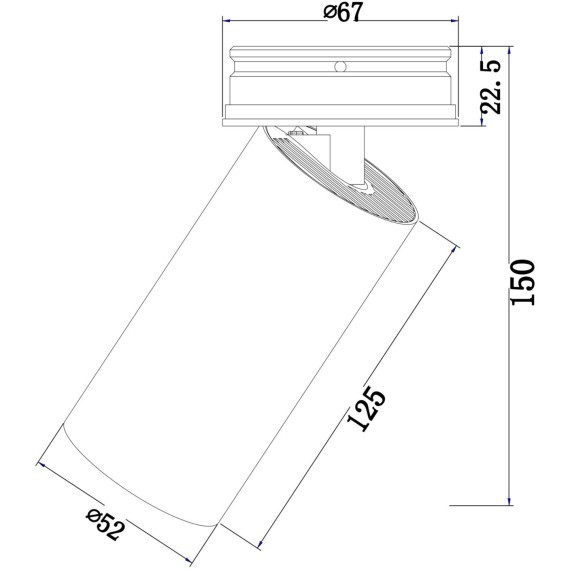 Потолочный светильник Technical C057CL-L12W4K