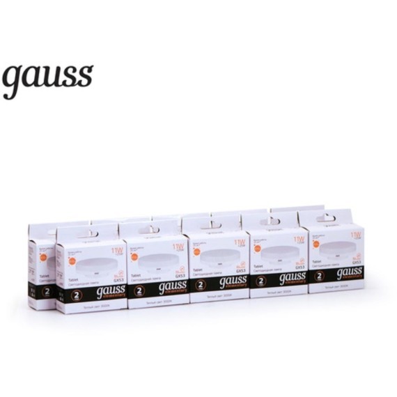 83811 Лампа Gauss Elementary GX53 11W 810lm 3000K LED 1/10/100