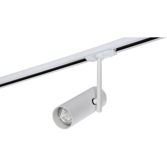 Однофазный двужильный трековый светильник Crystallux CLT 0.31 011 WH под сменную лампу GU10