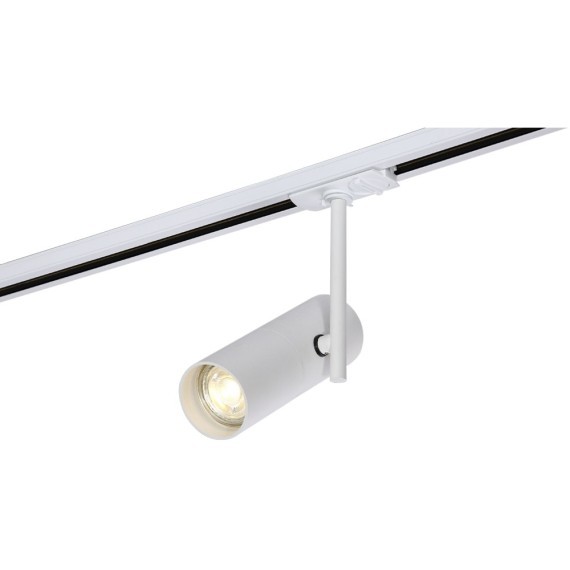 Однофазный двужильный трековый светильник Crystallux CLT 0.31 011 WH под сменную лампу GU10
