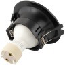 DK3024-BK Встраиваемый светильник, IP 20, 10 Вт, GU5.3, LED, черный, пластик