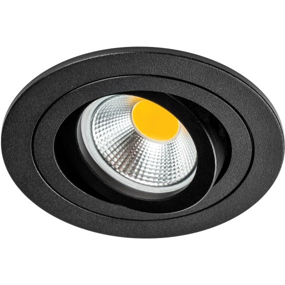 Светильник круглый черный встраиваемый MR16/GU10 max 12Вт Singo Base Lightstar 011620