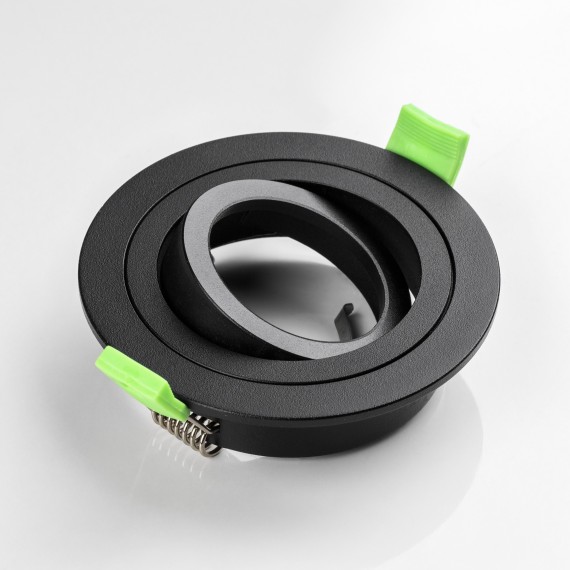 Светильник круглый черный встраиваемый MR16/GU10 max 12Вт Singo Base Lightstar 011620