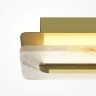 Алебастровый настенный светильник (бра) без выключателя LED 8W RA90 150лм 3000К Maytoni Albatre MOD366WL-L9BS3K