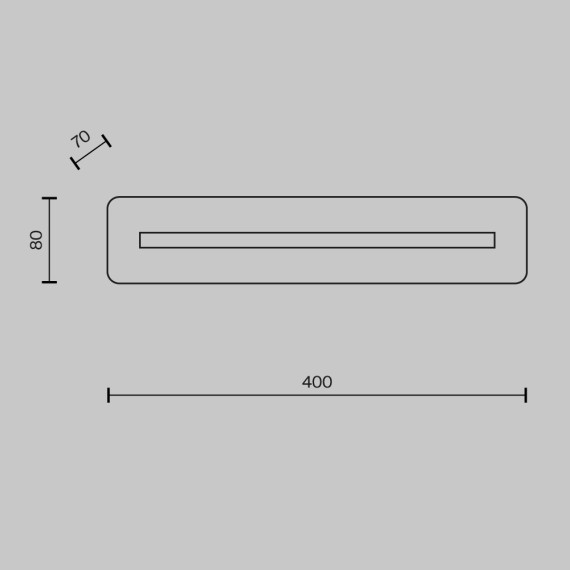 Алебастровый настенный светильник (бра) без выключателя LED 8W RA90 150лм 3000К Maytoni Albatre MOD366WL-L9BS3K