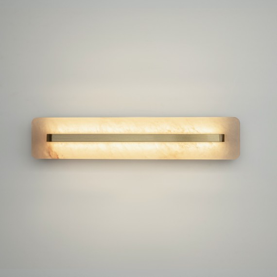 Алебастровый настенный светильник (бра) без выключателя LED 8W RA90 150лм 3000К Maytoni Albatre MOD366WL-L9BS3K