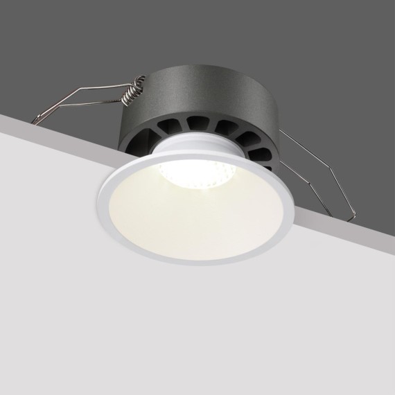 359851 Белый встраиваемый светильник с перекл. цветовой темп. и антибликовым фильтром 12Вт 960Лм 2700;3200;4000К UGR19 CRI90 36° IP20 Novotech NOVA