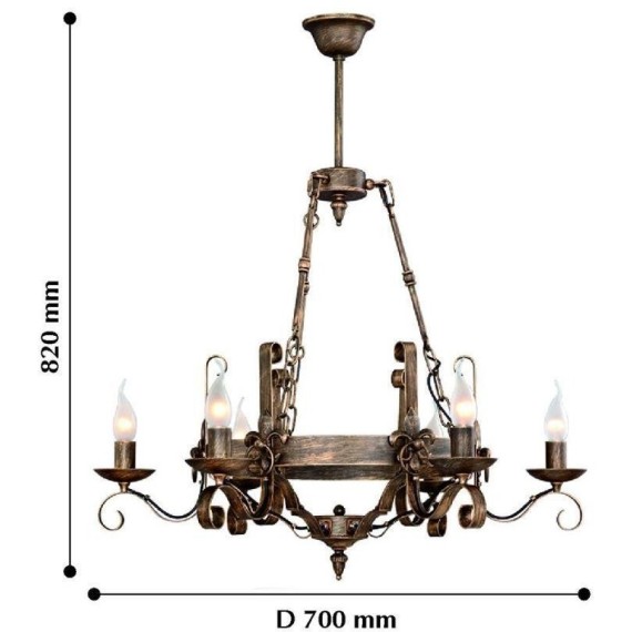 Подвесная люстра Boulogne 2159-6P