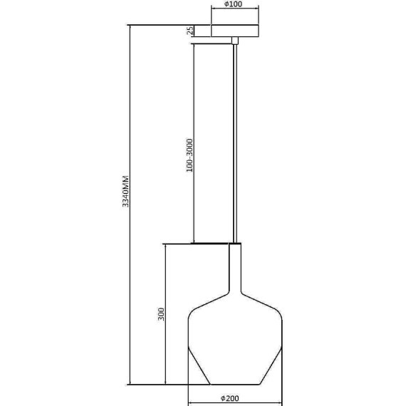 Подвесной светильник Maytoni MOD271PL-01B6