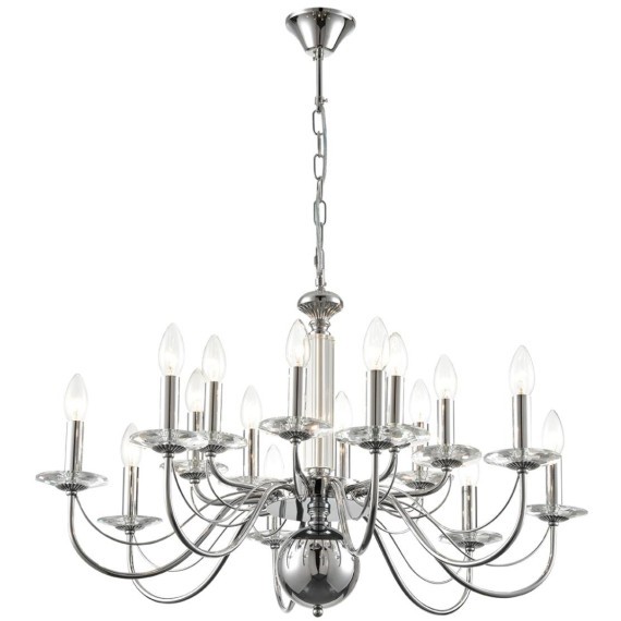 8034/16 CLASSI LN24 хром, металл/стекло Люстра подвесная Е14 16*40W 220V INCANTO