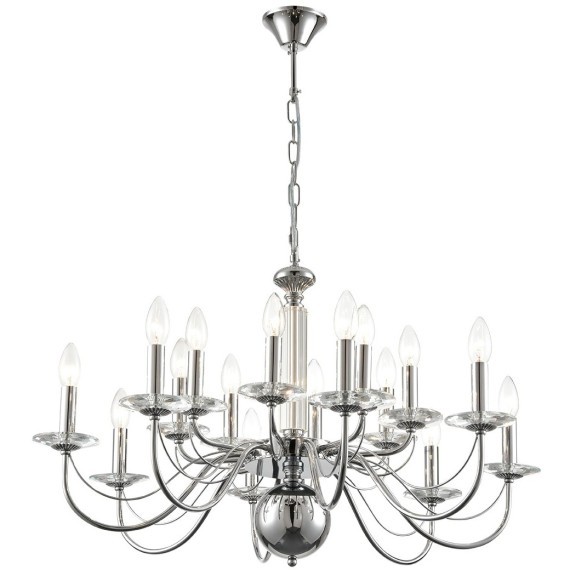 8034/16 CLASSI LN24 хром, металл/стекло Люстра подвесная Е14 16*40W 220V INCANTO