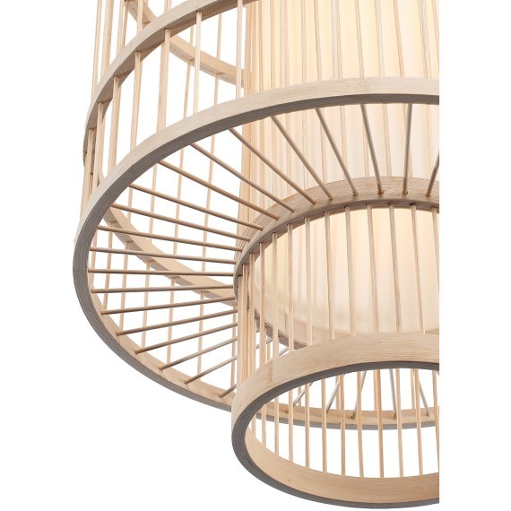 SL6241.523.01 Светильник подвесной ST-Luce Древесный/Белый E27 1*40W ALMA