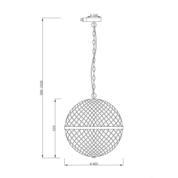 Подвесной светильник Maytoni P004PL-03CH YONKERS под лампы 3xE14 40W