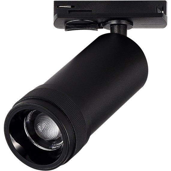 ST385.446.20 Св-к трек. Zoom Черный LED 1*20W 4000K 1 800Lm Ra 10-55° IP20 D65xH145 220V Однофазная трековая система