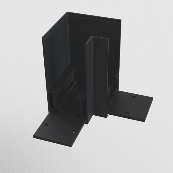 Угловой коннектор для накладных шинопроводов Maytoni Gravity TRA004CL-21B