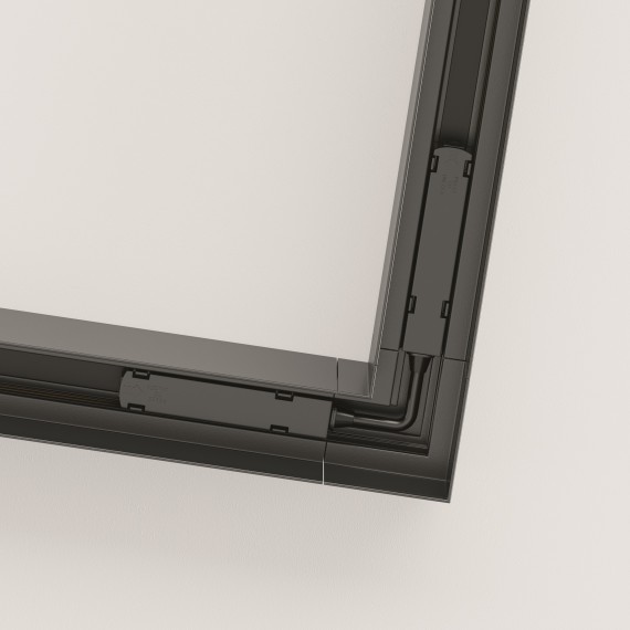 Угловой коннектор для накладных шинопроводов Maytoni Gravity TRA004CL-21B