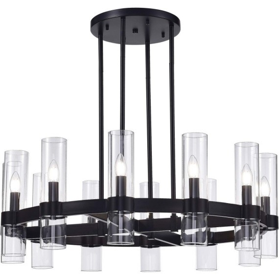 SL1237.403.12 Люстра подвесная ST-Luce Черный/Прозрачный E14 12*15W ISLA