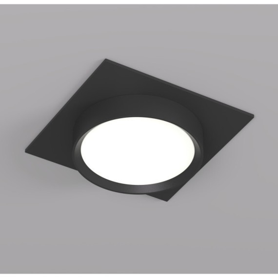 DK2091-BK Встраиваемый светильник FLAT, IP 20, до 15 Вт, GX53, LED, черный, алюминий