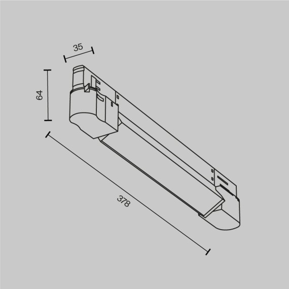 Трековый светильник Technical TR196-3-10W4K-B