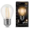 105802107 Лампа Gauss LED Filament Шар E27 7W 550lm 2700K 1/10/50