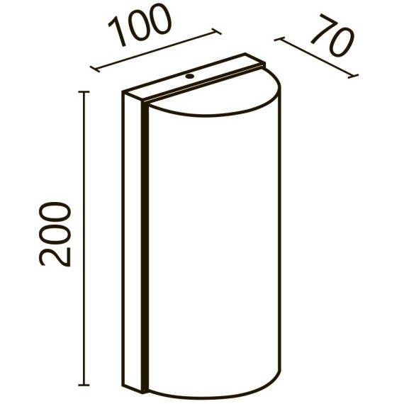 Настенный светильник (бра) Outdoor O454WL-L10GF3K1