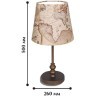 Интерьерная настольная лампа Mappa 1122-1T