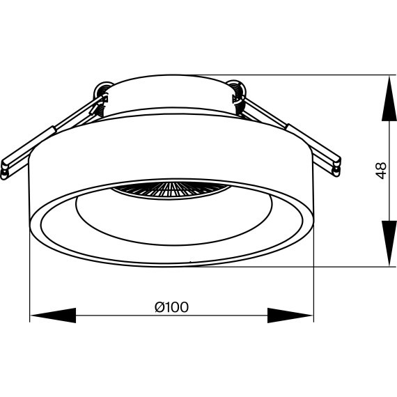 Встраиваемый светильник Maytoni DL035-2-L6W Planet светодиодный LED 11W
