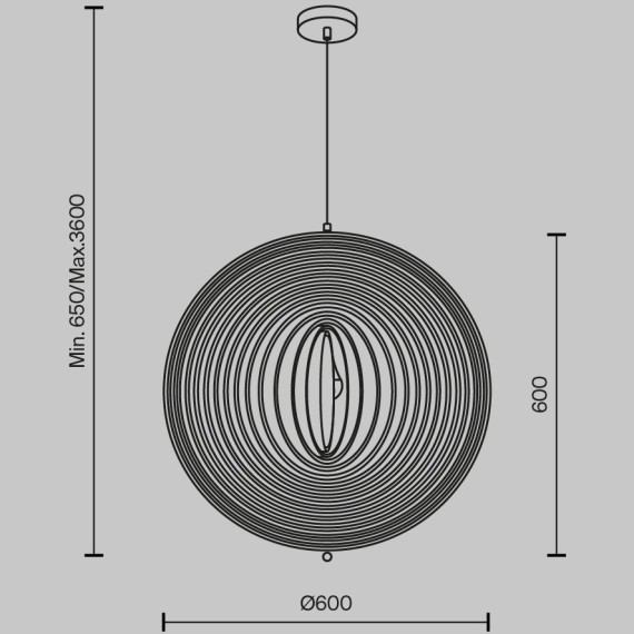 Подвесной светильник Maytoni MOD197PL-01W2