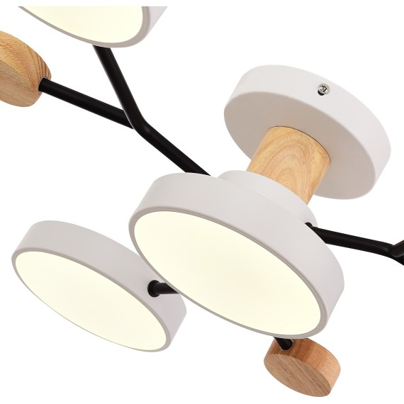 SLE6006-502-04 Светильник потолочный Белый/Белый LED 4*12W 3000K/4500K/6000K FAEMA