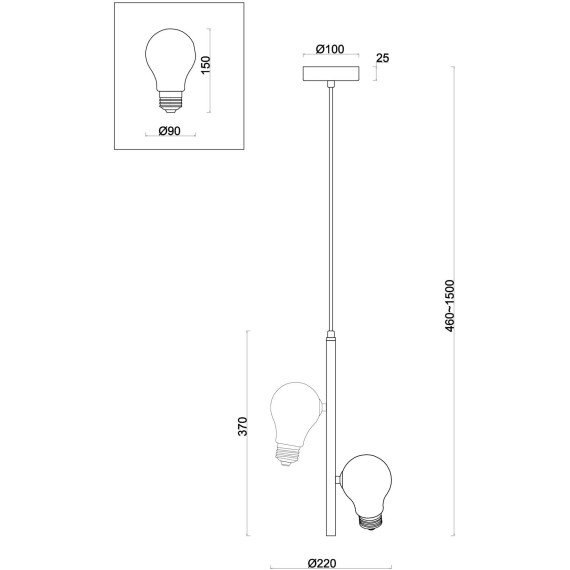 Подвесной светильник Freya FR5372PL-02BS
