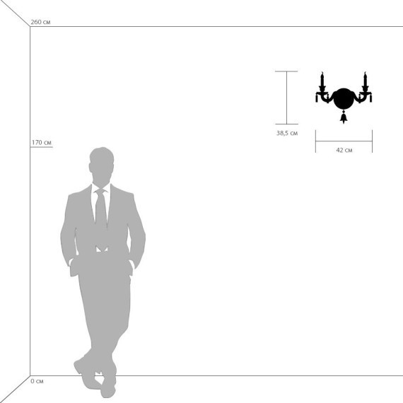Бра Lightstar 716624 Campana под лампы 2xE14 120W