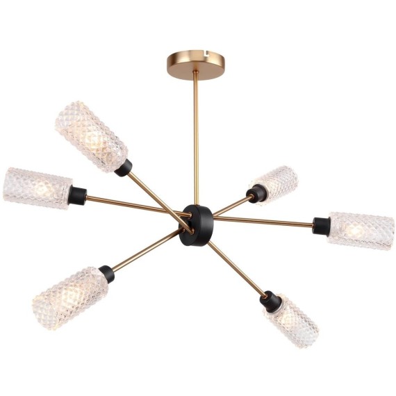 Люстра потолочная Lussole LSP-8277 OUACHITA IP21 под лампы 6xE14 240W