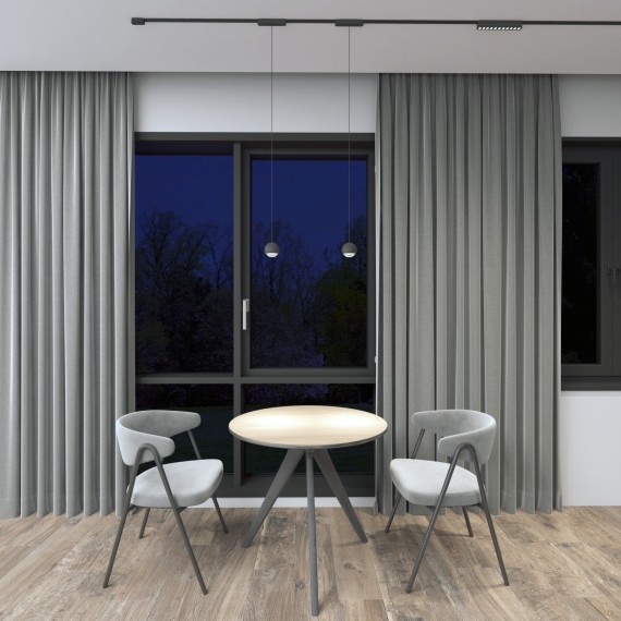 DK5308-BK Трековый магнитный светодиодный светильник Denkirs AIR 48V CRI90+ 3000К 872Лм 36° 12Вт