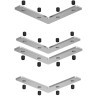Комплект 4 угловых соединителей для шинопровода в демпф. нат. потолок Smart 220V Denkirs TR2019-AL