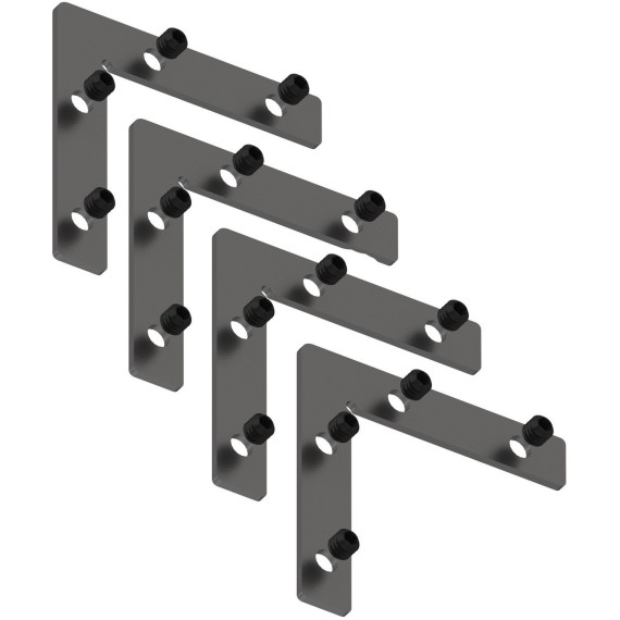 Комплект 4 угловых соединителей для шинопровода в демпф. нат. потолок Smart 220V Denkirs TR2019-AL