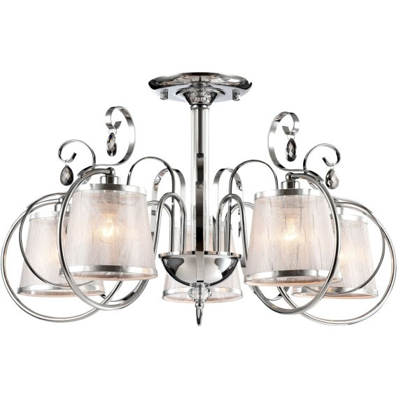 Люстра потолочная Freya FR2020-CL-05-CH Simone под лампы 5xE14 40W